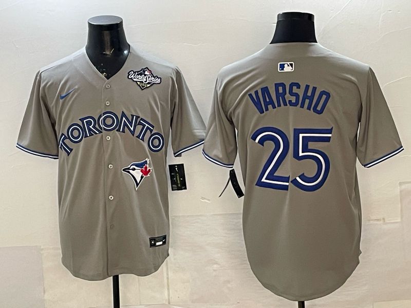 Men Toronto Blue Jays #25 Varsho Grey 2026 Nike Game MLB Jersey 006->toronto blue jays->MLB Jersey